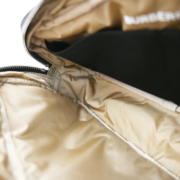 BURBERRY Logo Clutch Pouch Bag Nylon Black SHW 65RF576 - Picture 12 of 16